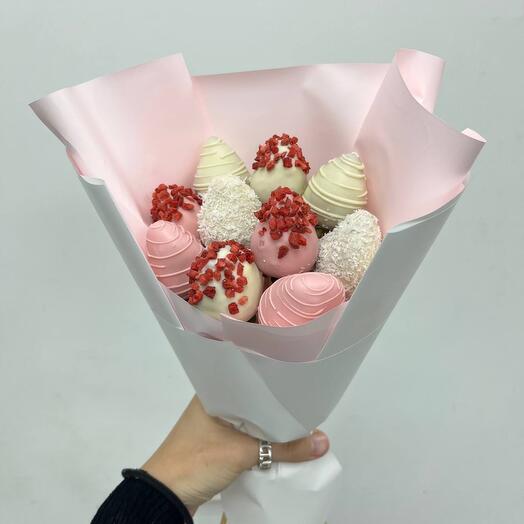 Букет клубники в шоколаде XS 10 штук в подарок