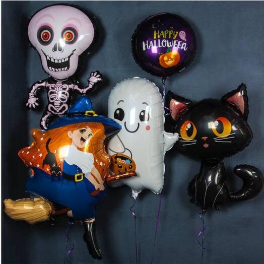 Воздушные шарики на хэллоуин Halloween 5 шт