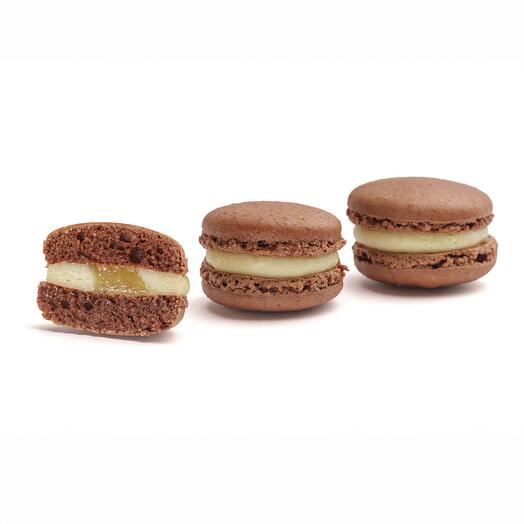 Макарон "After Eight ", по мотивам шоколада After Eight  (мята/ тёмный шоколад)