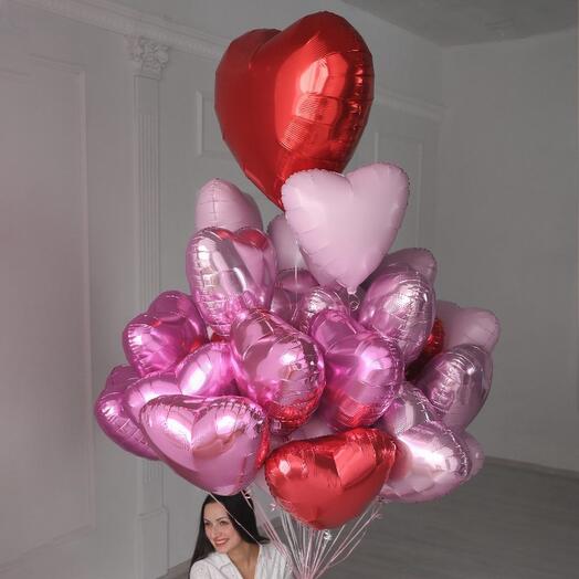 Сет шаров "От всего сердца" 29+1