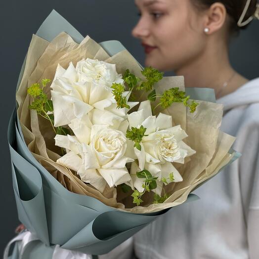 Французские розы White
