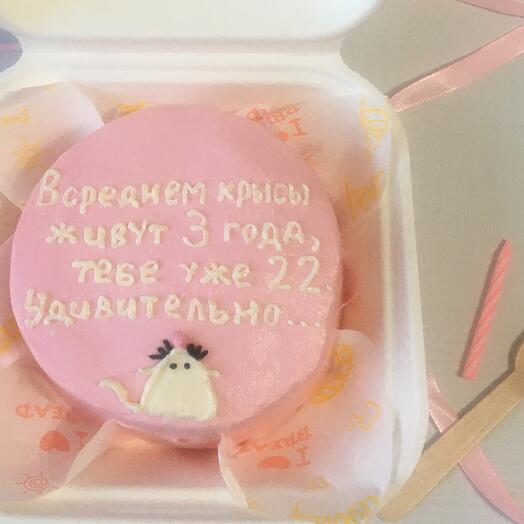 Бенто торт с крыской