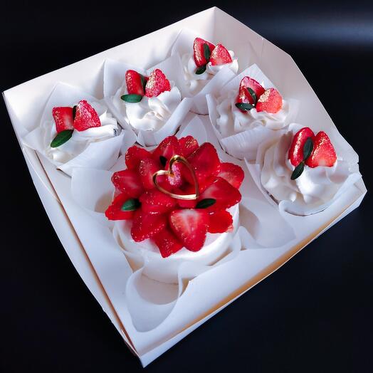 Pastel de Bento +cupcakes