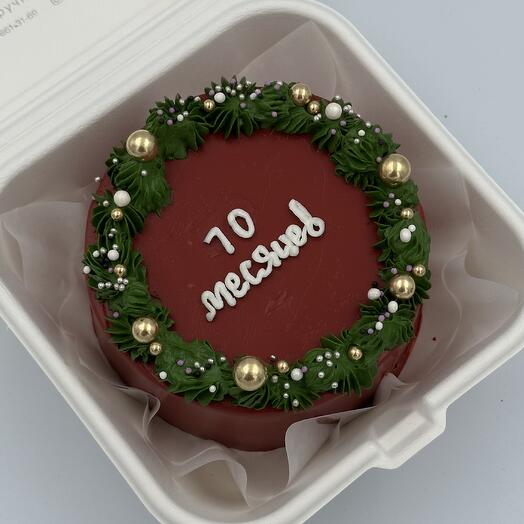 Новогодний бенто торт