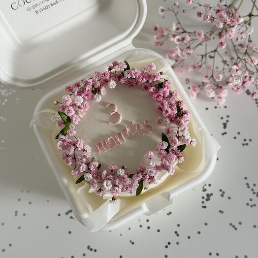 Pastel de Bento con flores
