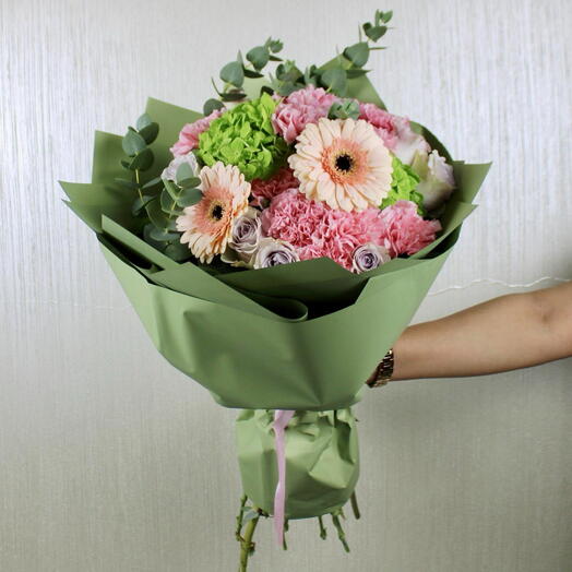 Carnation Hydrangea Bouquet