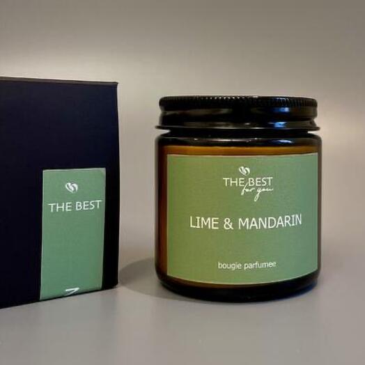 Аромасвеча Лайм и Мандарин (Lime    Mandarin), 100г