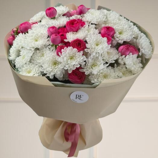 Хризантемы кустовые розы