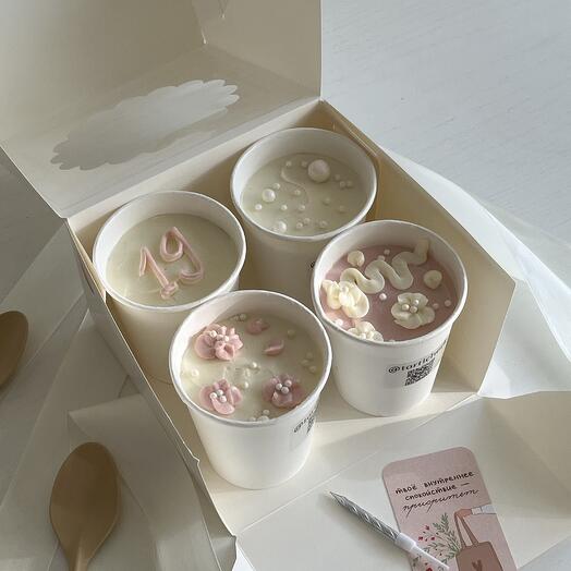 Cake to go 4 шт тортик в стаканчике