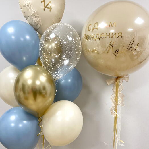 Kit com balão de vidro