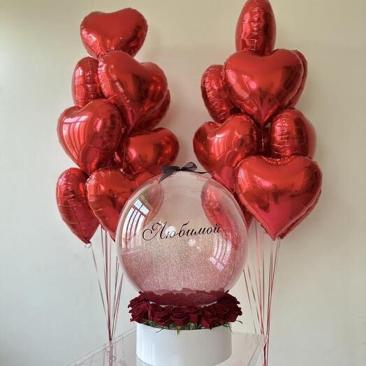 Бокс с цветами и с фотографиями 🌹