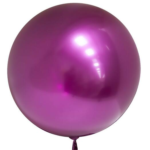 Шар (18  /46 см) Сфера, Deco Bubble, Фуше, Хром