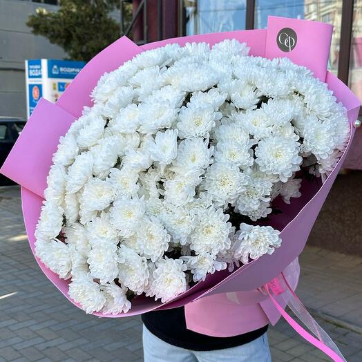 Хризантемы в розовом