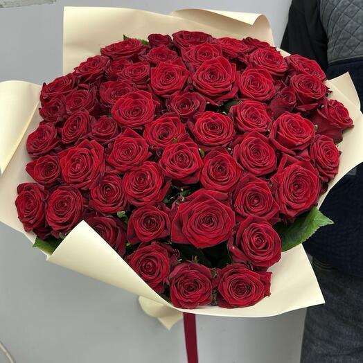 51 Роза 70 см красная (моно29483)