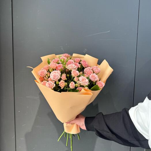 Delicate bush roses