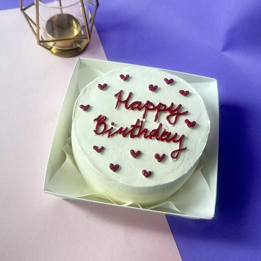 Бенто торт Happy Birthday на день рождения любимой девушки , подруге