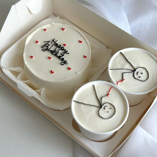 Set de pastel de cumpleaños feliz Bento