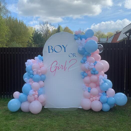 Фотозона на гендер пати