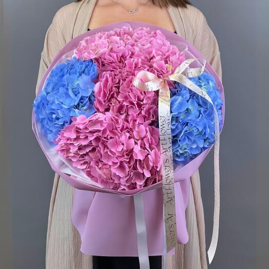 Цветы Букет Art Flowers 5 премиум гортензий