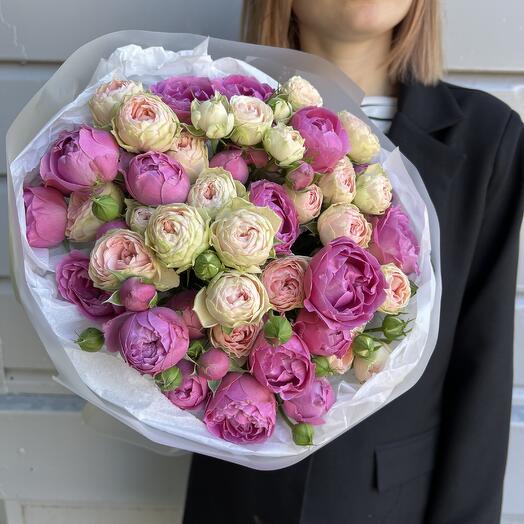 Микс кустовых роз