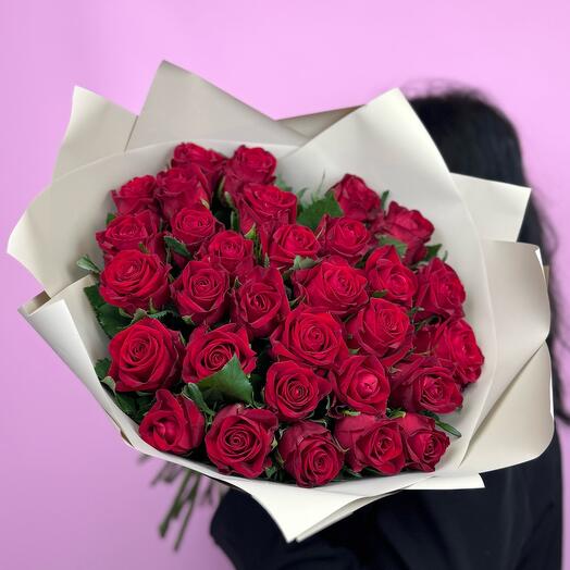 Bouquet of 31 red roses
