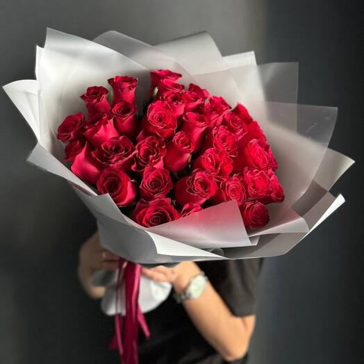 -20%АКЦИЯ🌹Монобукет "Любимой"/роза Кения /Цветы Уфа/Цветы в Уфе/Доставка цветов Уфа