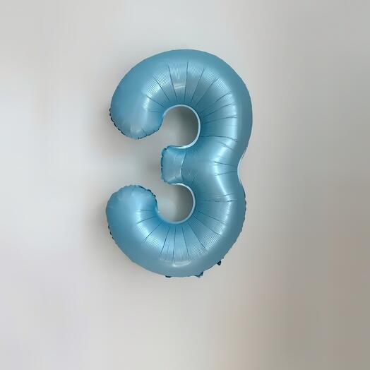 Воздушные шары цифра "3"