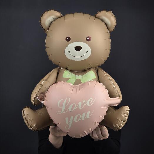 Шар-игрушка Медвежонок  сидячий (не летающий)