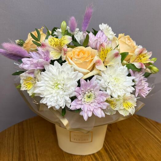 Цветы в коробке🌸🎀