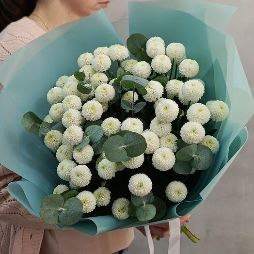 Букет из нежной хризантемы Ньютон