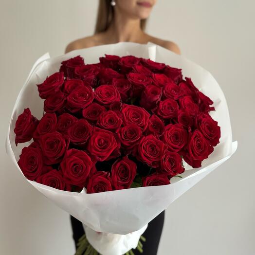 🌹Букет «Сильные эмоции» из 51 красной розы 👍