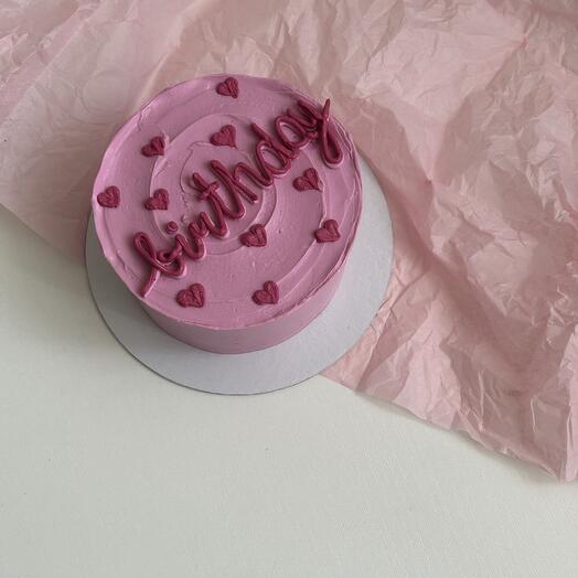 Бенто торт с надписью Birthday