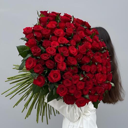 101 бордовая Роза 🌹 шикарный букет 💐