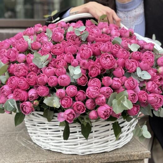 Корзина с цветами мистик 😍