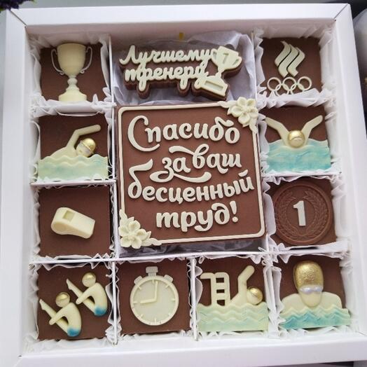 Набор шоколадных конфет Тренеру по плаванию