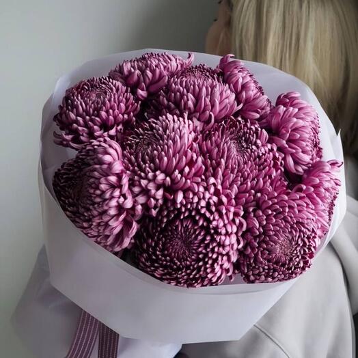 Букет из хризантем Бигуди 11 штук 🍇