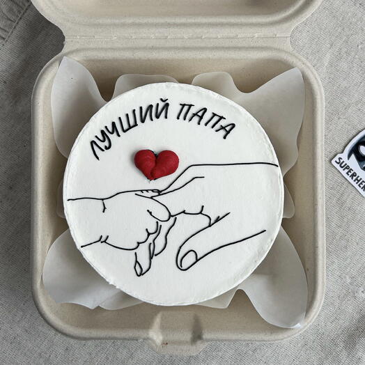 Бенто торт «лучший папа» для папы / на День Отца
