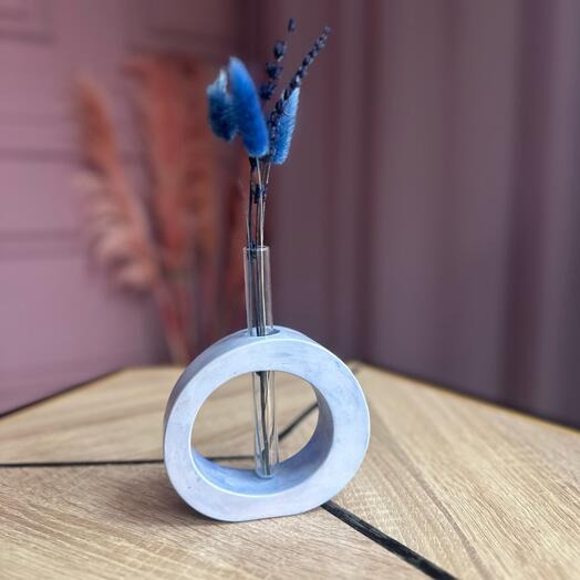 Колба с сухоцветами «Лавандовая элегантность»