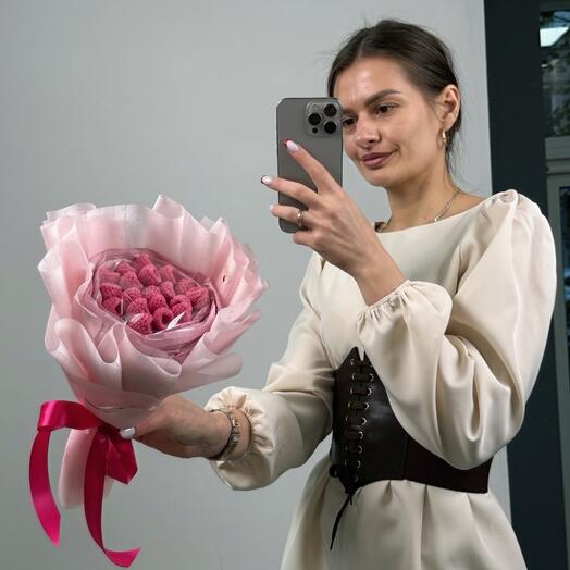 Букет розовых малинок