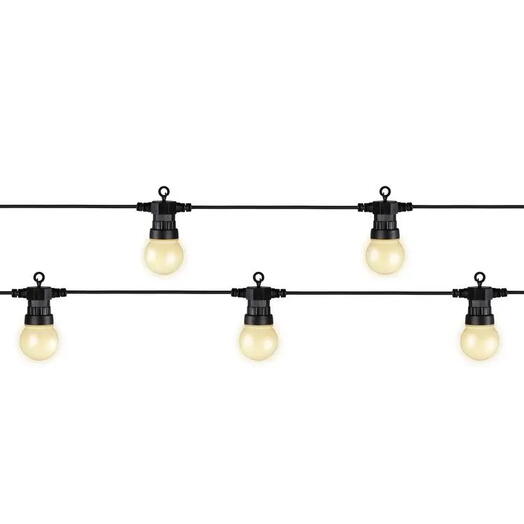 Электрогирлянда "Топлёное молоко", 20 тёплых, молочно-белых, LED огней, 9.5+