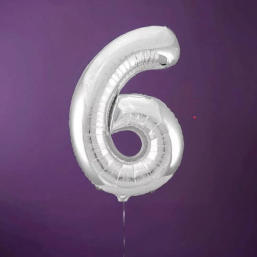 Цифра «6», серебро