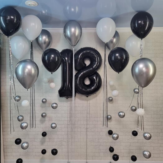 Воздушные шары на 18 лет