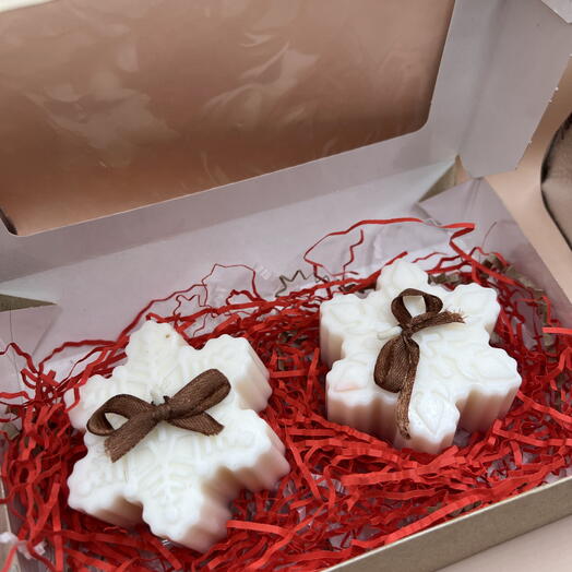 Набор свечей снежинок