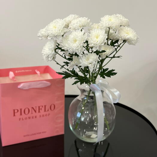 Хризантема под ленту для любимой Мамы