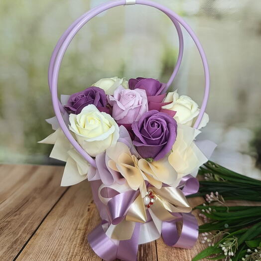 Мыльная композиция 7шт сирень