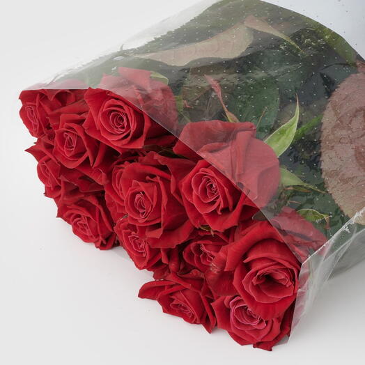 Пачка роз (15 штук) Шангри-ла, 50 см