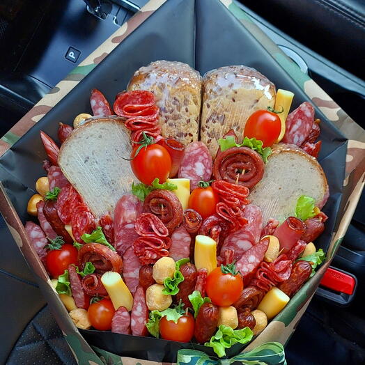 Мужской букет защитнику