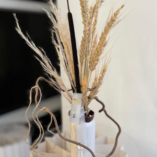 Композиция из сухоцветов mini в вазе