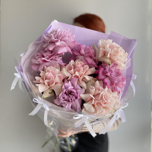 Микс французских роз 🩷💜