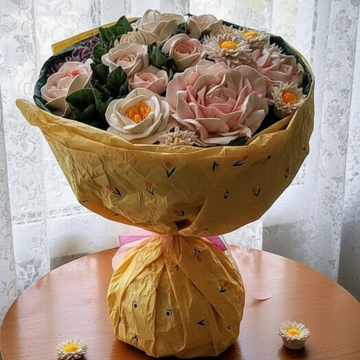 Зефирный букет Цветочный микс